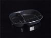 Disposable plastic food tray