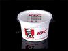 Disposable plastic food container