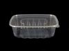 Disposable plastic food container