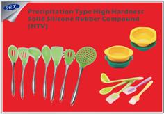 Precipitation type high hardness solid silicone rubber compound (HTV)