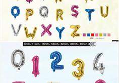 Letters & No. Balloons