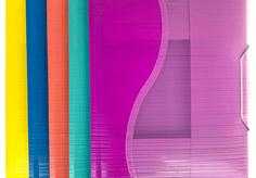 A4��Double Color Connections Elastic Folder